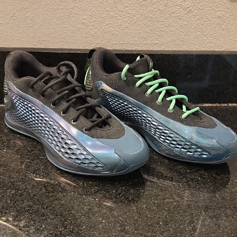 adidas Black and Blue Men's Athletic Shoes